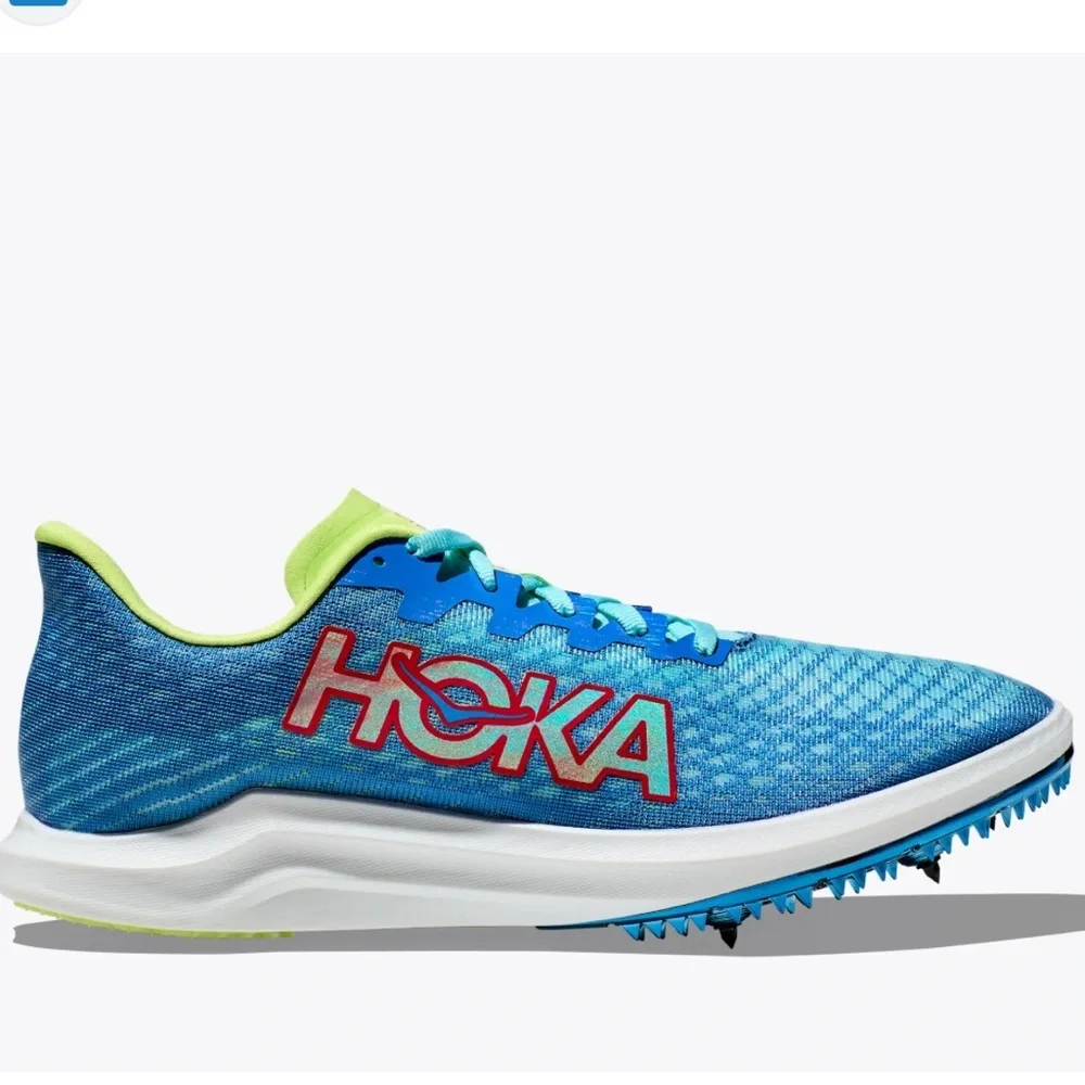 Hoka One One U Cielo X 2 MD Teal Neon Track Spikes Women size 11
